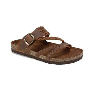 White Mountain Hayleigh Footbed Sandals Women’s Comfort Brown Size 9 MSRP $69